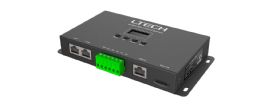 ARTNET-SPI-4  Artnet-SPI Converter 5/12/24V DC, OLED Screen, 680 pixels, 4 universe, RJ45 network and DMX512 interface.